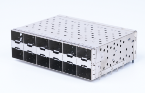 SFP/SFP+ Cage Connector Stacked Metal Housing 1x4/2x4/2x6 Port