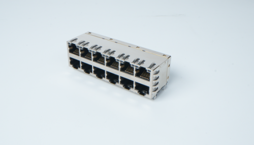RJ45 Ethernet Jack with Integrated Dual USB 3.0 Combo Connector