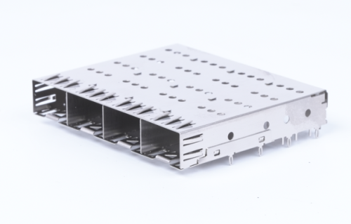 SFP/SFP+ Cage Connector Stacked Metal Housing 1x4/2x4/2x6 Port