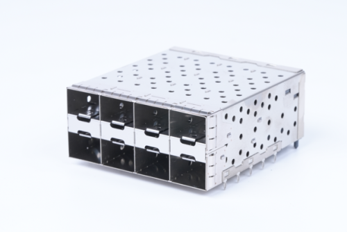 SFP/SFP+ Cage Connector Stacked Metal Housing 1x4/2x4/2x6 Port