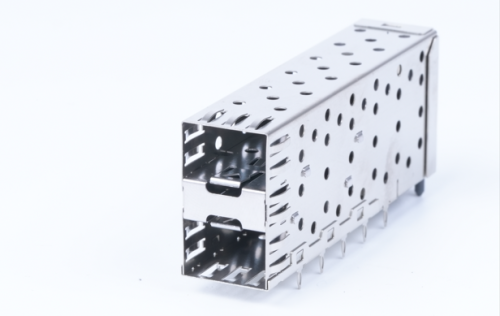 SFP/SFP+ Cage Connector Stacked Metal Housing 1x4/2x4/2x6 Port