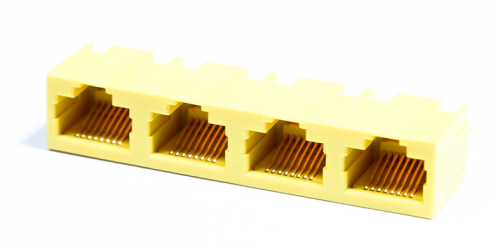 RJ45 Modular Jack Connector Shielded/Unshielded 1/2/4/8 Port